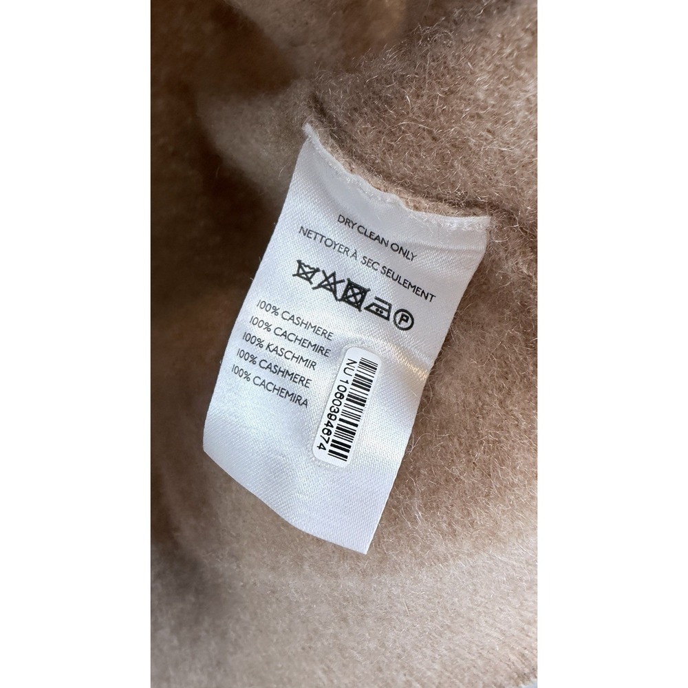 Pilcro Alani 100% Cashmere Sweater Women's S Camel Beige Mock Neck Quiet Luxury - Picture 3 of 4